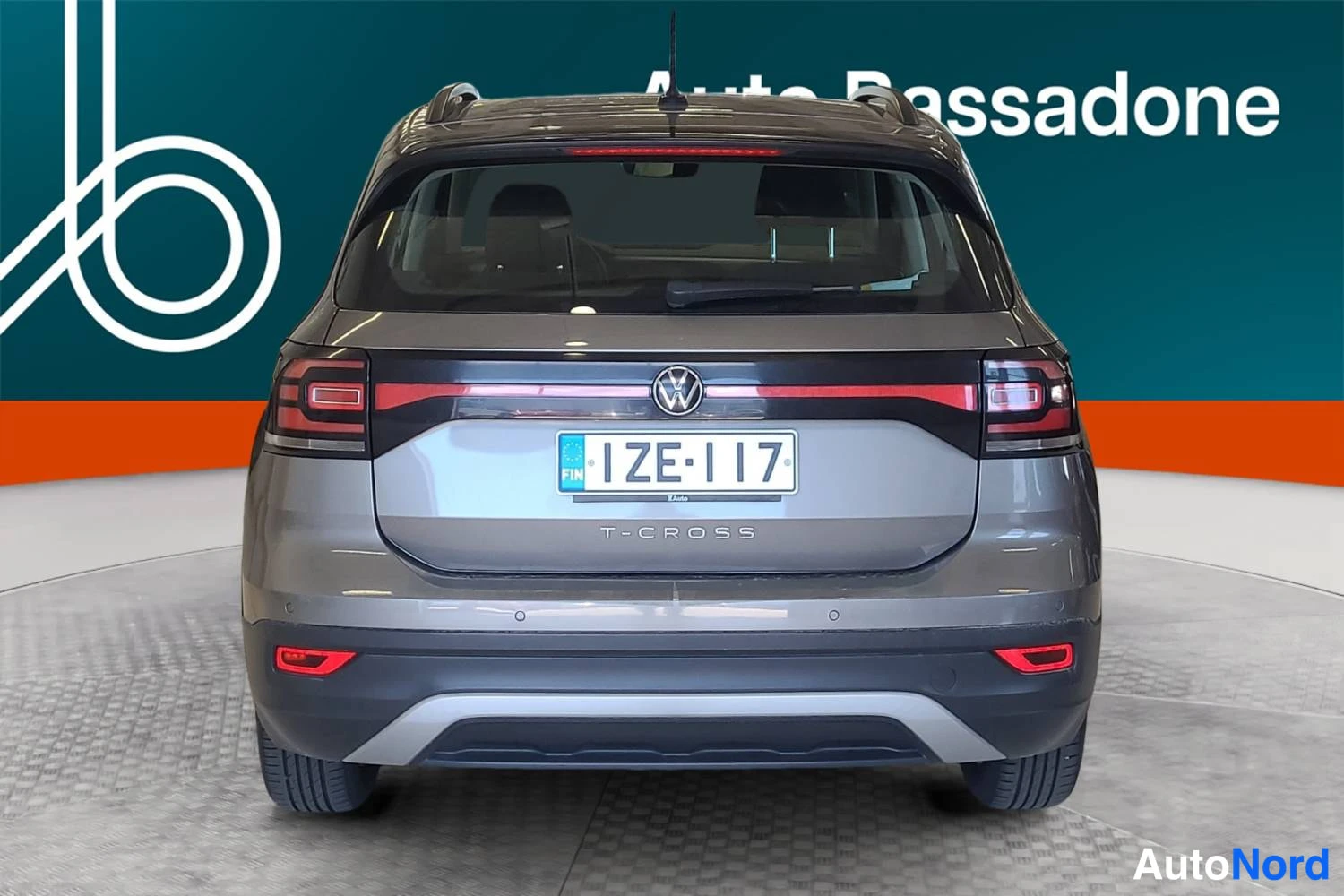Harmaa Volkswagen T-cross 2021, takaa, kuva 8