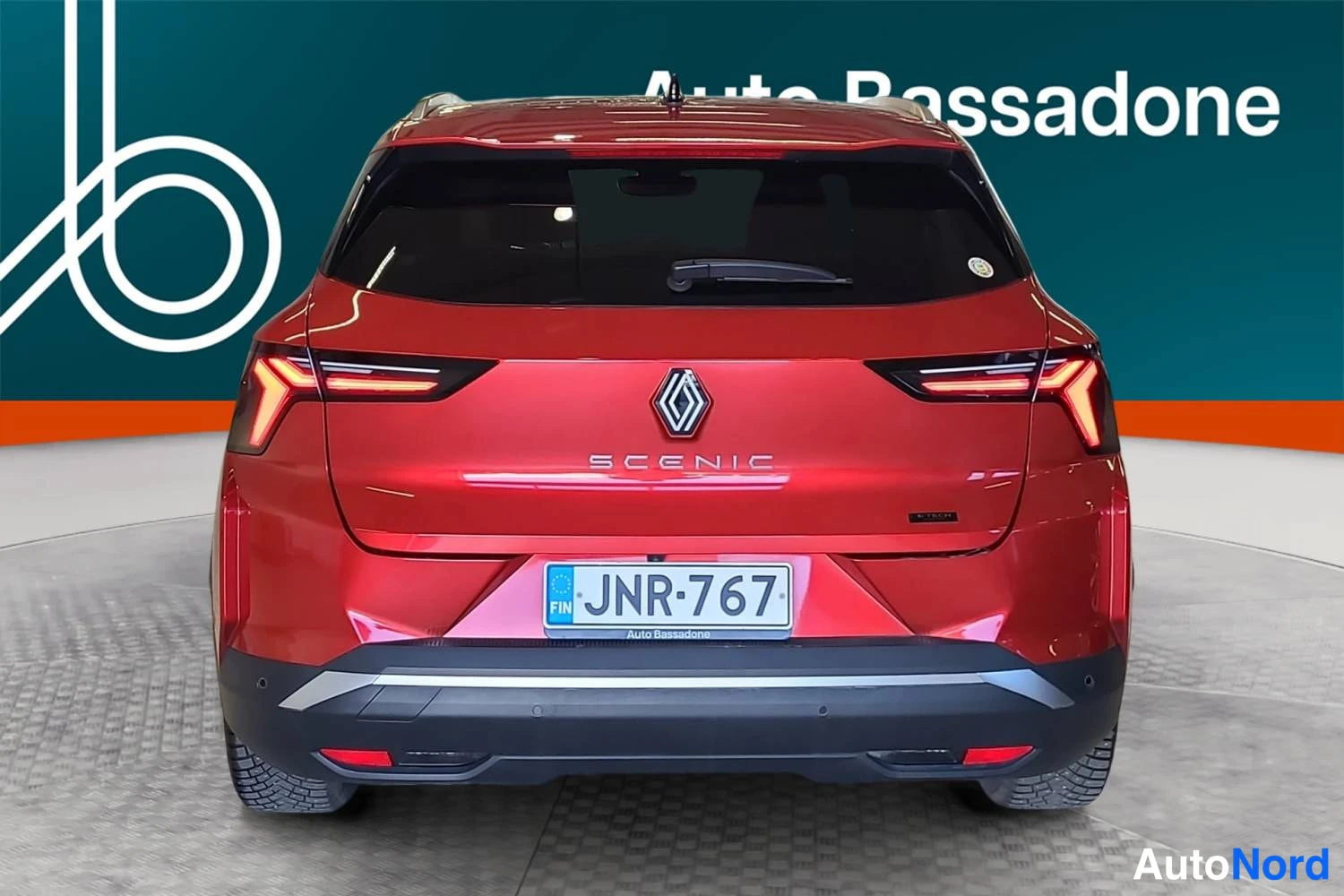 Punainen Renault Scenic E-Tech electric 2025, takaa, kuva 10