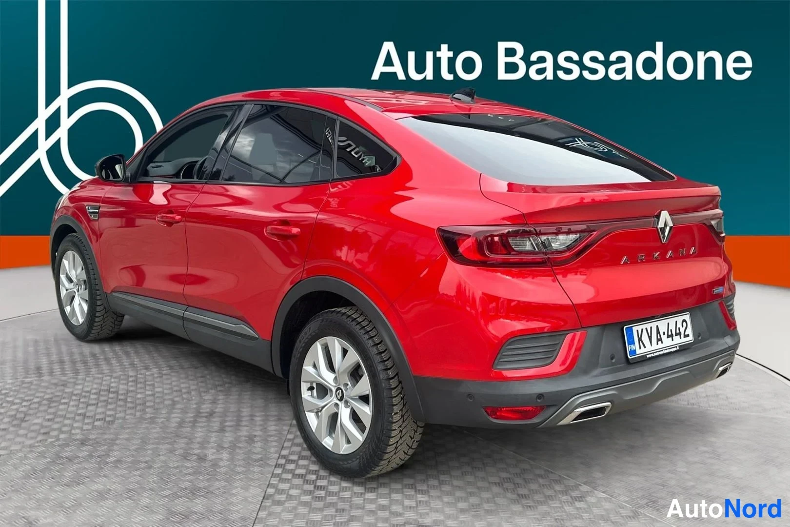 Punainen Renault Arkana E-TECH 2023, takaviisto, kuva 6