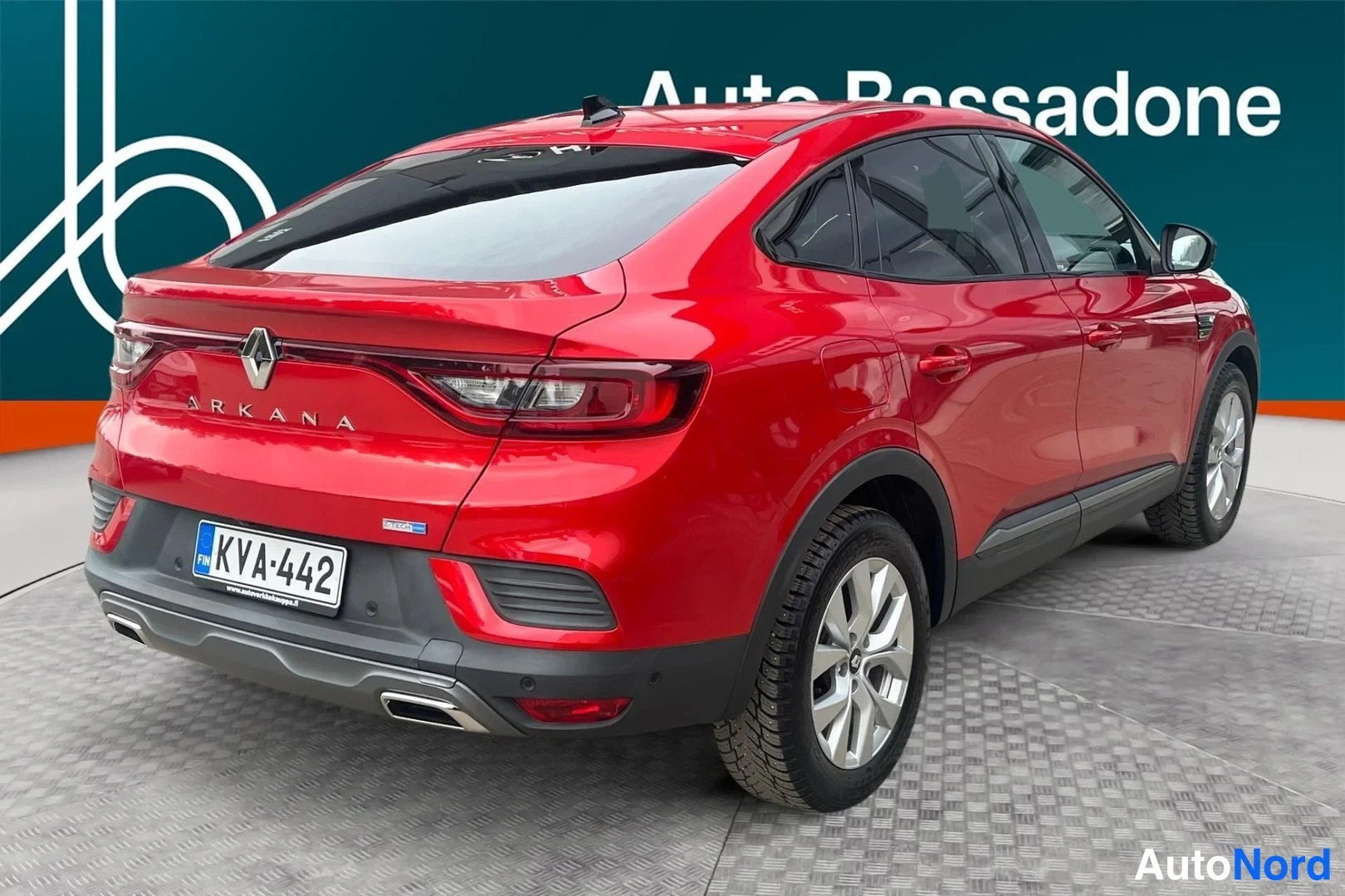 Punainen Renault Arkana E-TECH 2023, takaviisto, kuva 7