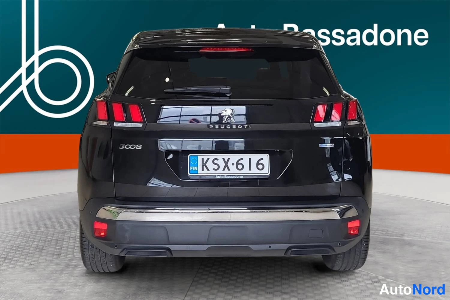 Musta Peugeot 3008 2017, takaa, kuva 8