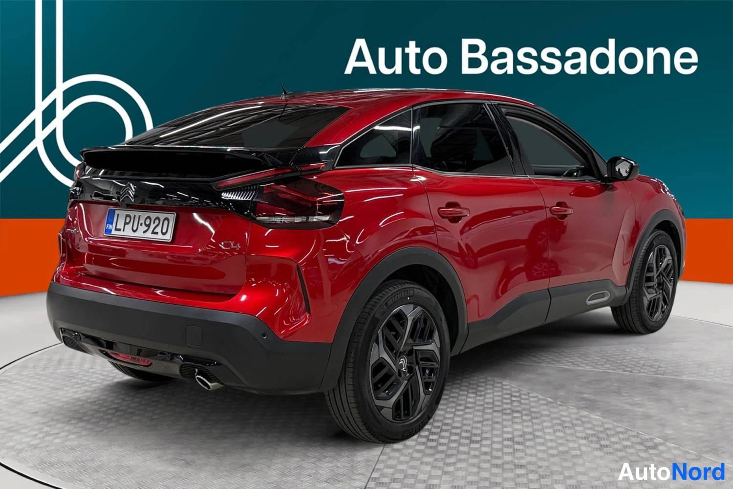 Punainen Citroen C4 2021, takaviisto, kuva 7