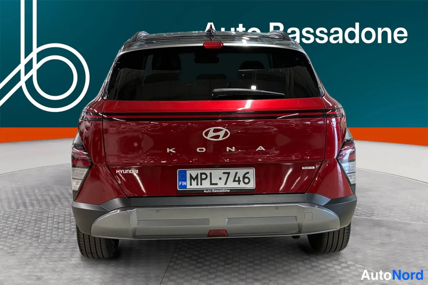 Punainen Hyundai Kona 2023, takaa, kuva 9