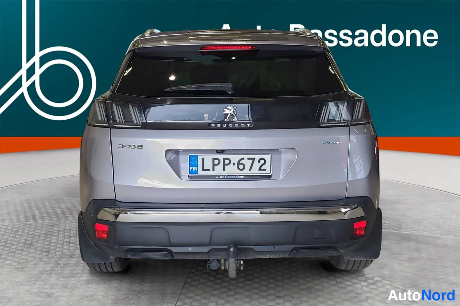 Harmaa Peugeot 3008 2021, takaa, kuva 8