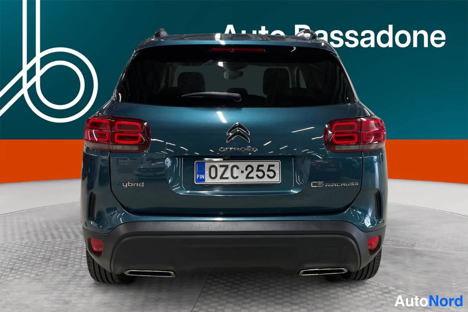 Sininen Citroen C5 aircross 2021, takaa, kuva 8
