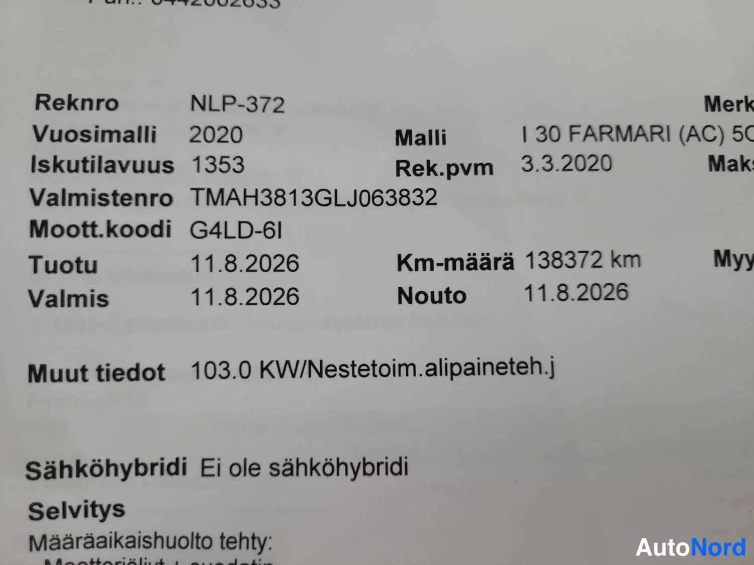 Valkoinen Hyundai I30 2020, kuva 28