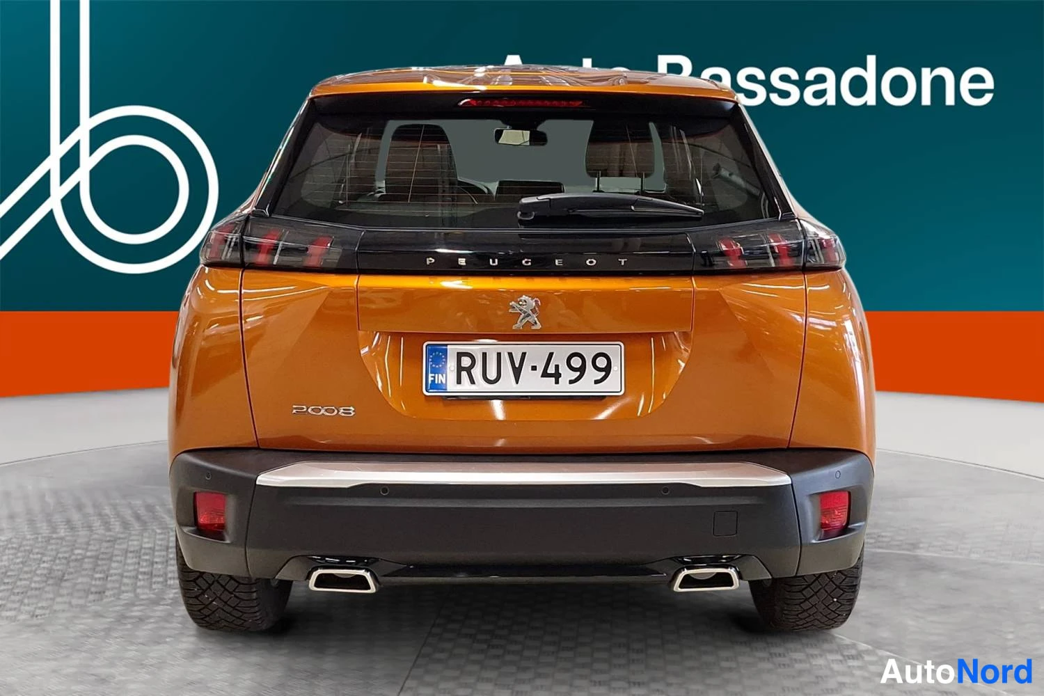 Oranssi Peugeot 2008 2023, takaa, kuva 8