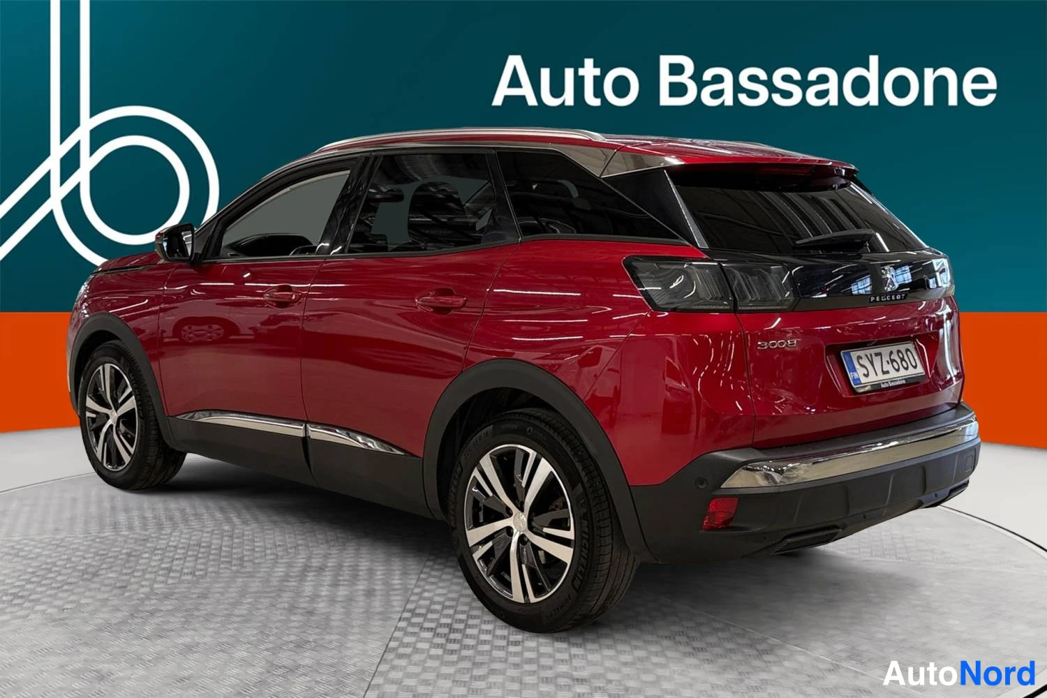 Punainen Peugeot 3008 2021, takaviisto, kuva 7