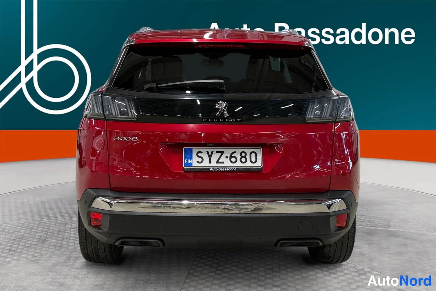 Punainen Peugeot 3008 2021, takaa, kuva 9