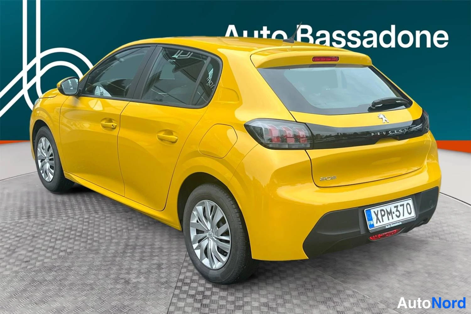 Keltainen Peugeot 208 2021, takaviisto, kuva 7