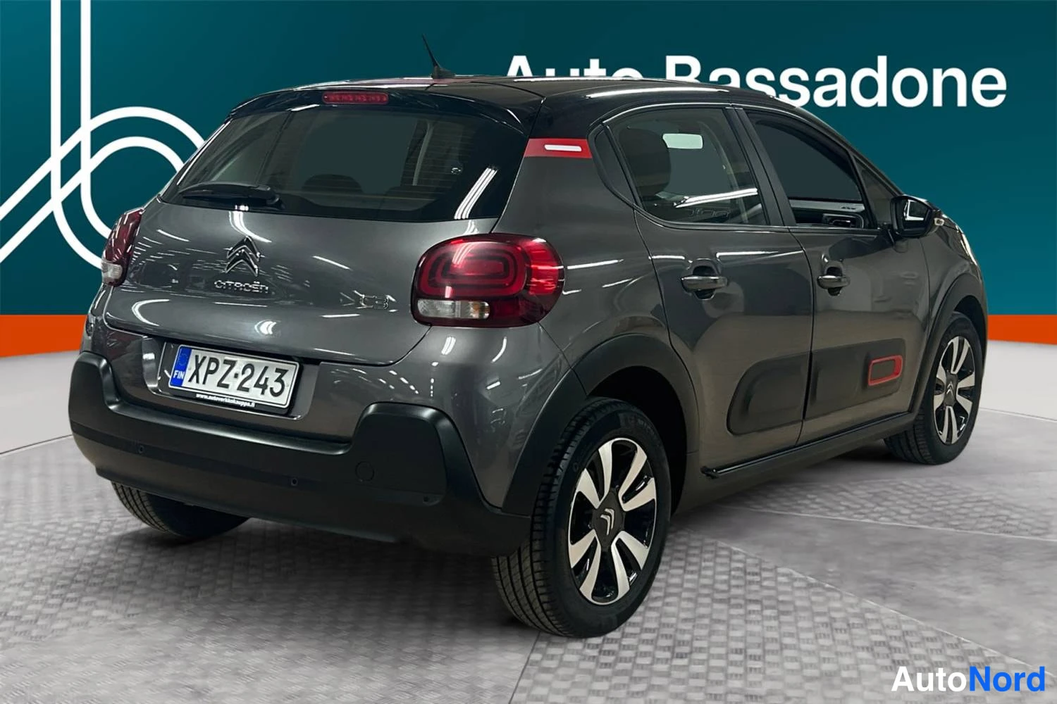 Harmaa Citroen C3 2021, takaviisto, kuva 6