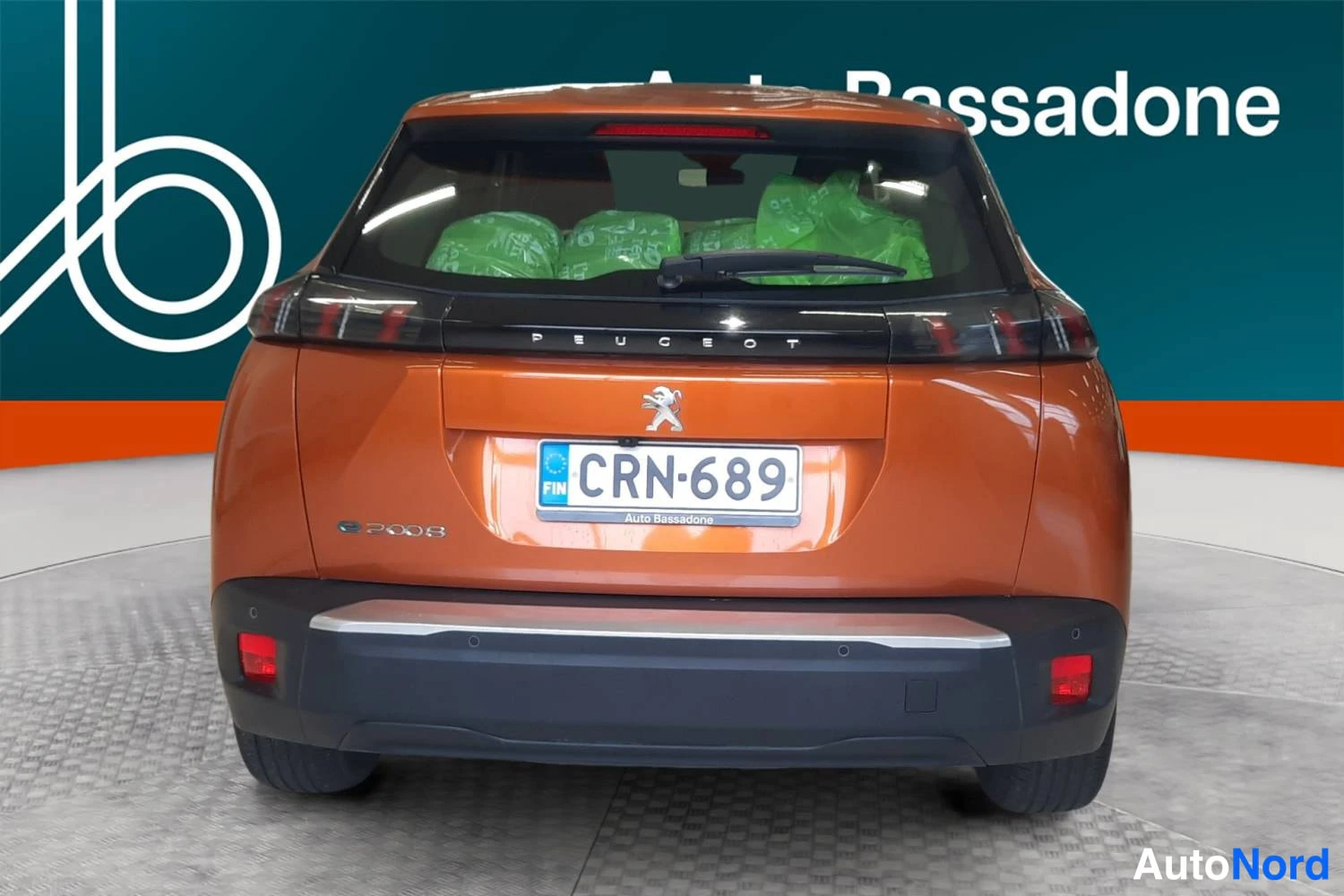 Oranssi Peugeot E-2008 2023, takaa, kuva 8