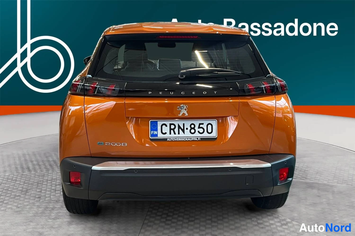 Oranssi Peugeot E-2008 2023, takaa, kuva 8