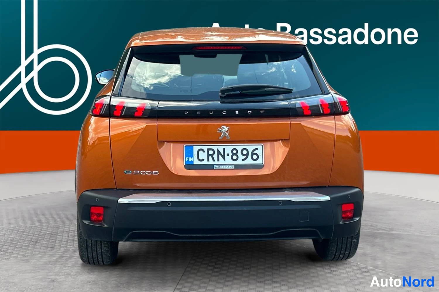 Oranssi Peugeot E-2008 2023, takaa, kuva 8