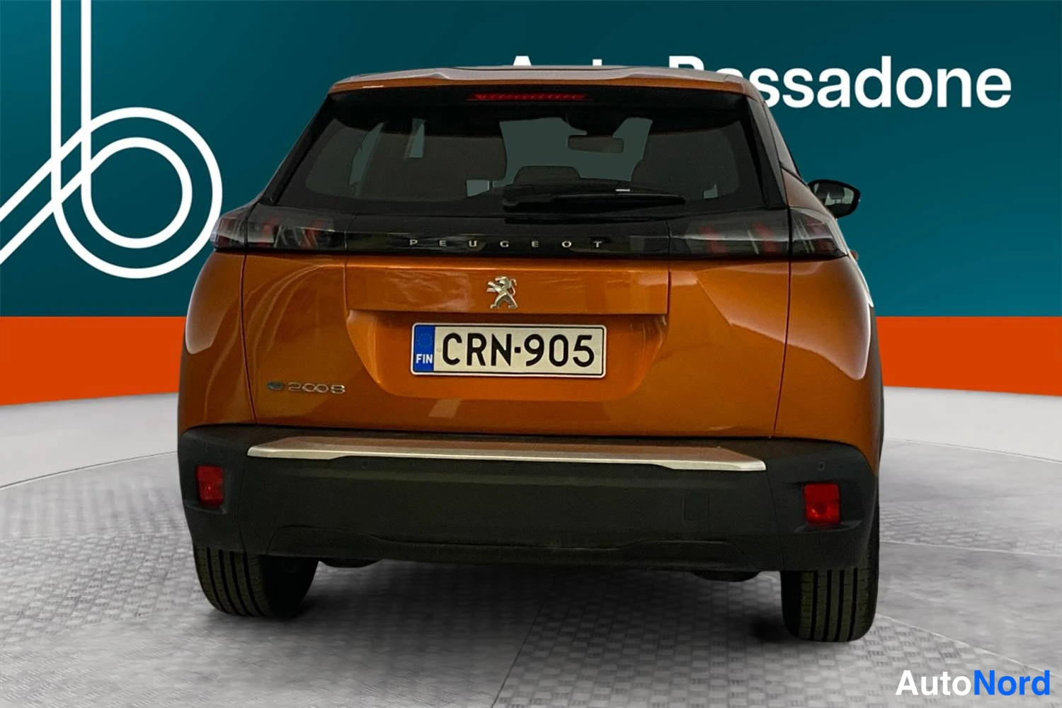 Oranssi Peugeot E-2008 2023, takaa, kuva 8