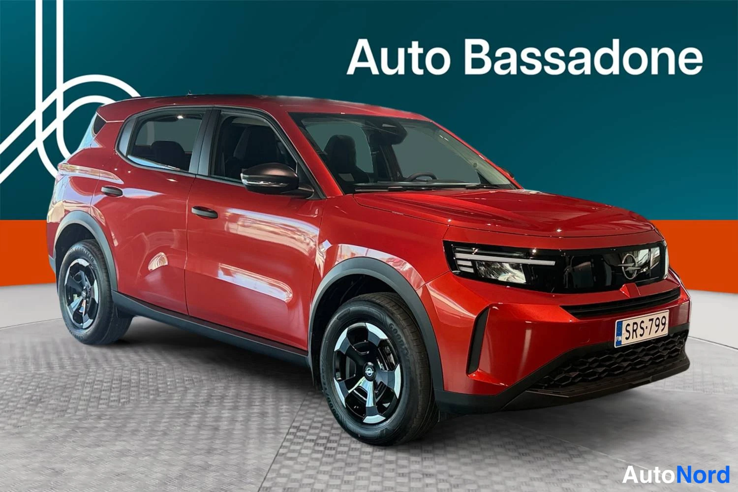 Punainen Opel Frontera 2026, etuviisto, keula oikealle, kuva 2