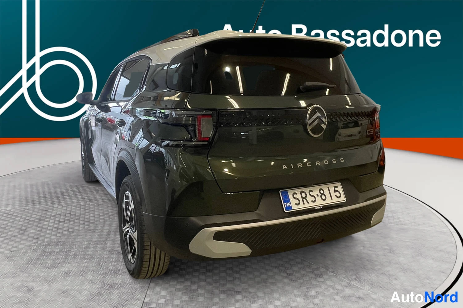 Vihreä Citroen E-c3 aircross 2026, takaviisto, kuva 7