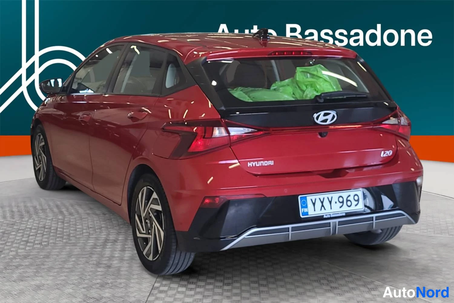 Red Hyundai I20 2024, rear three-quarter, photo 7