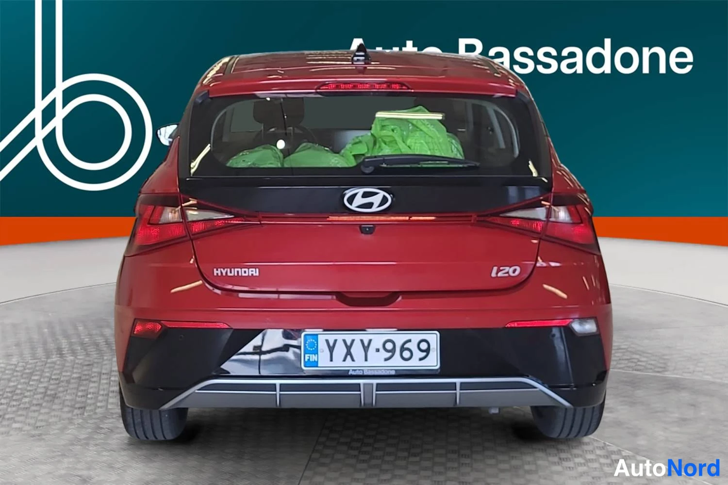 Red Hyundai I20 2024, rear, photo 8