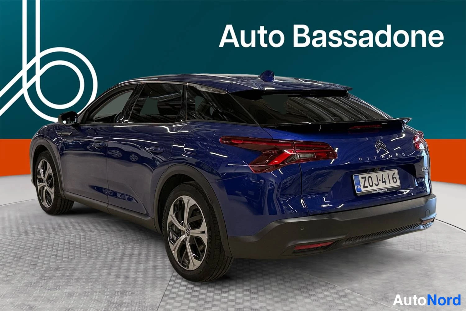 Sininen Citroen C5 x 2022, takaviisto, kuva 7