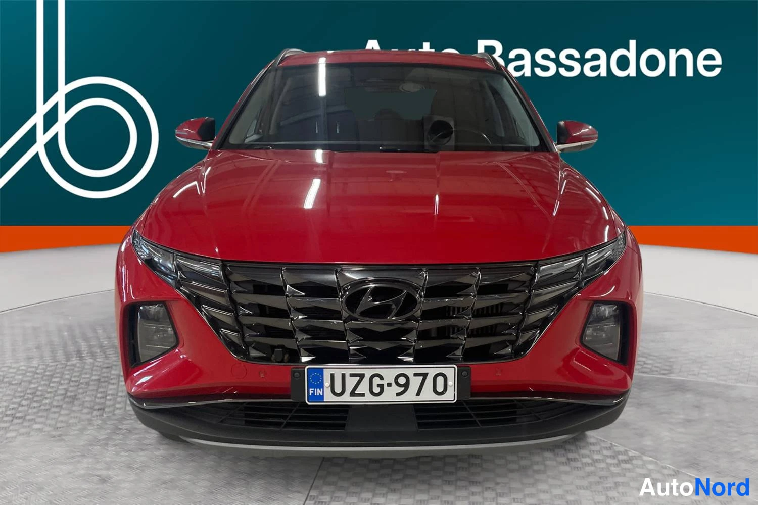 Red Hyundai Tucson 2022, front, photo 3