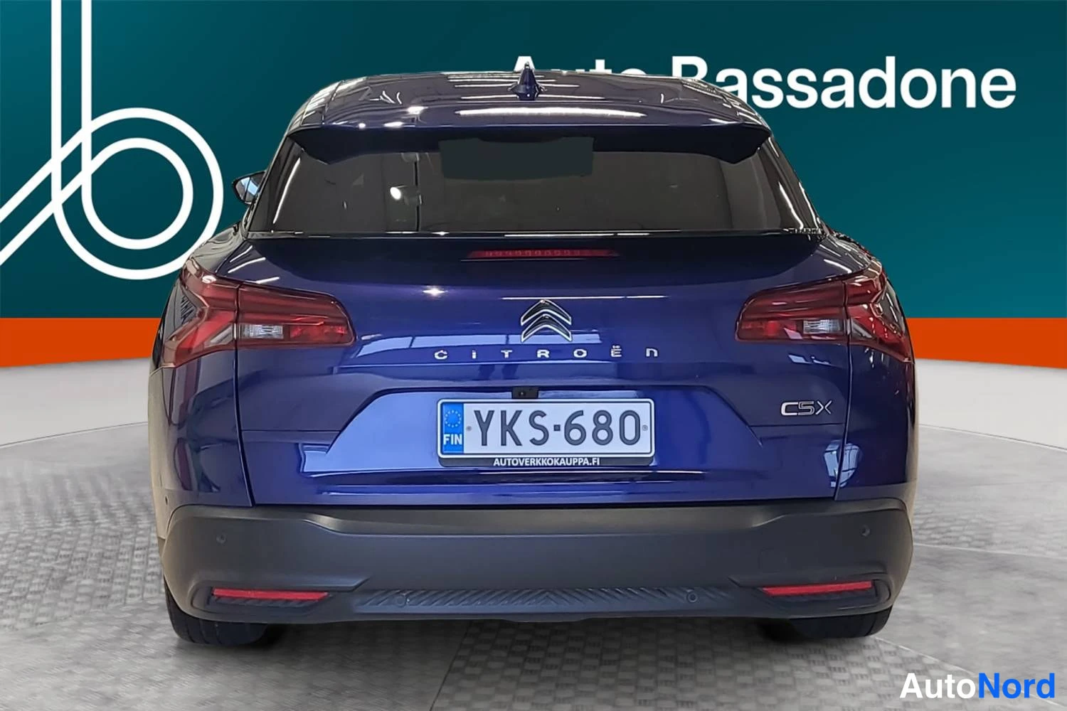Sininen Citroen C5 x 2022, takaa, kuva 8