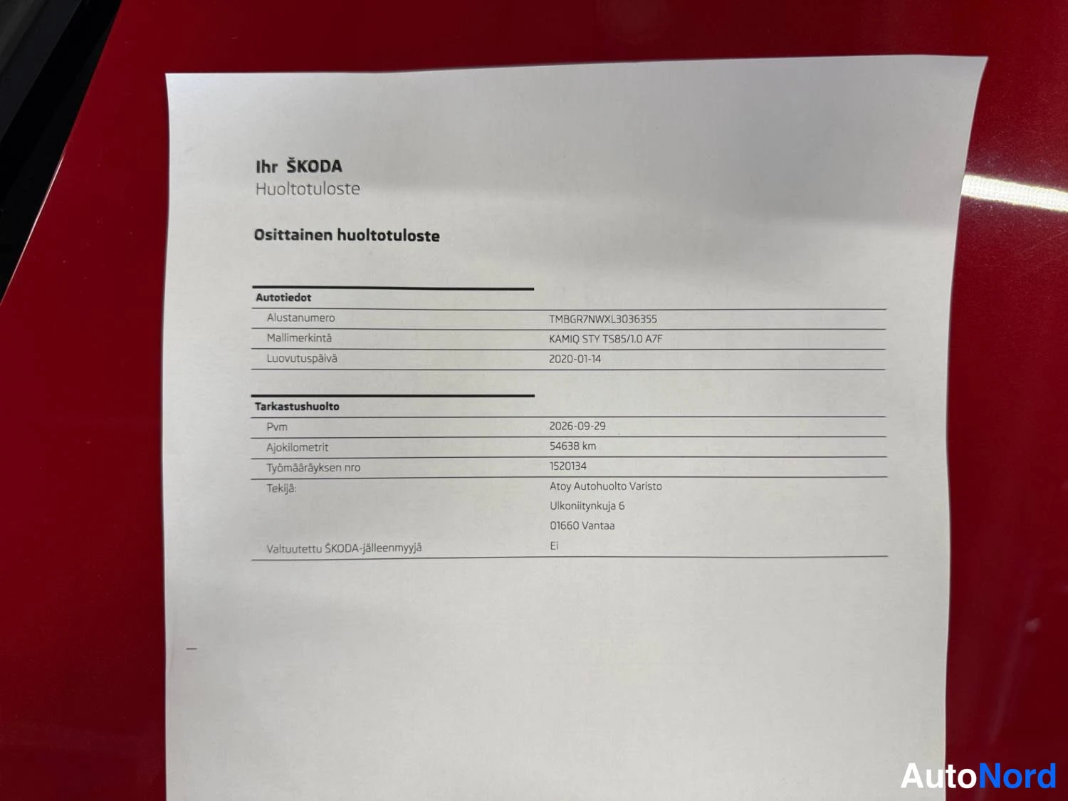Punainen Skoda Kamiq 2020, kuva 30