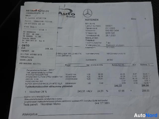 Musta Mercedes-Benz GLK 2010, asiakirja, kuva 36