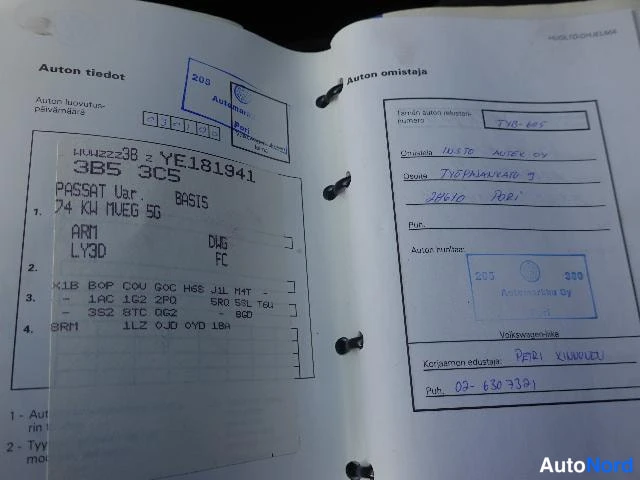 Punainen Volkswagen Passat 2000, asiakirja, kuva 29