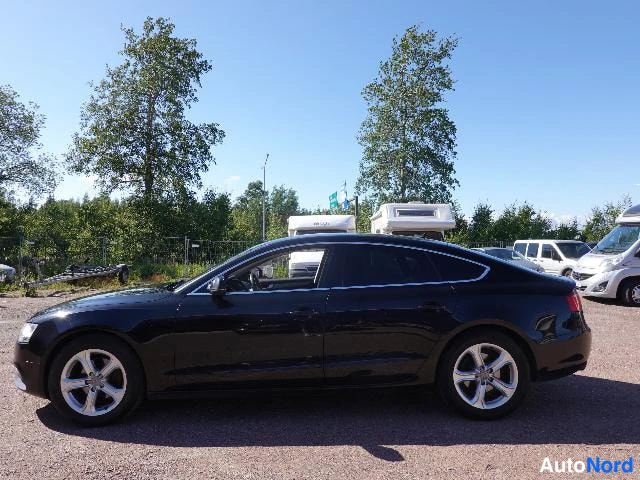 Musta Audi A5 2013, etuviisto, keula vasemmalle, kuva 3