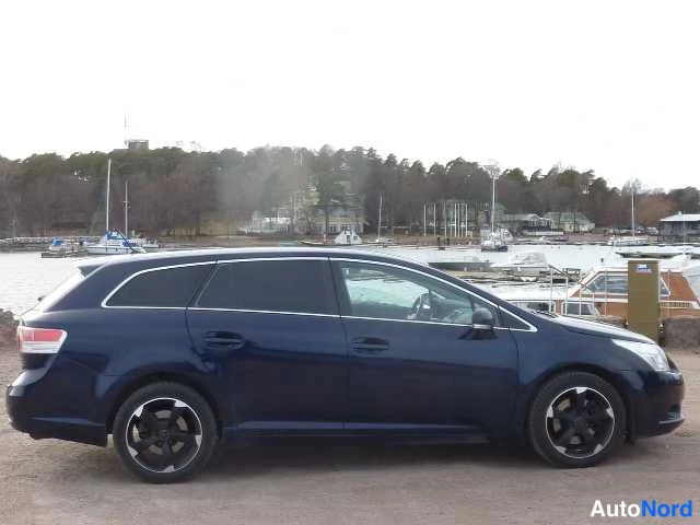 Blue Toyota AVENSIS 2009, rear three-quarter, photo 7