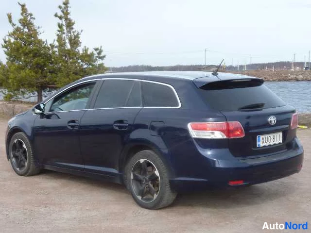 Blue Toyota AVENSIS 2009, rear three-quarter, photo 12