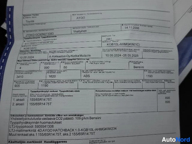 Musta Toyota AYGO 2006, asiakirja, kuva 28