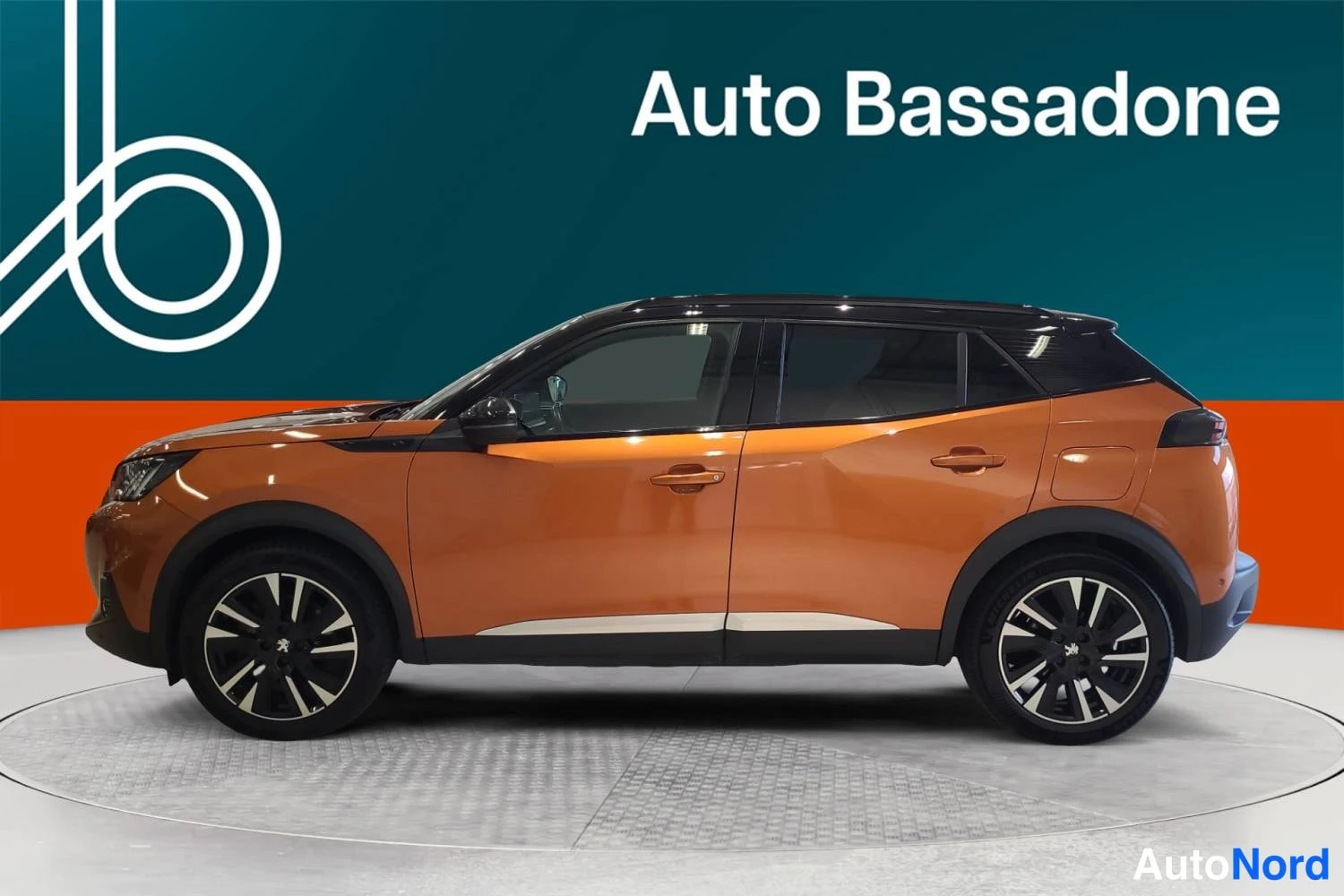 Oranssi Peugeot E-2008 2020, sivulta, kuva 6