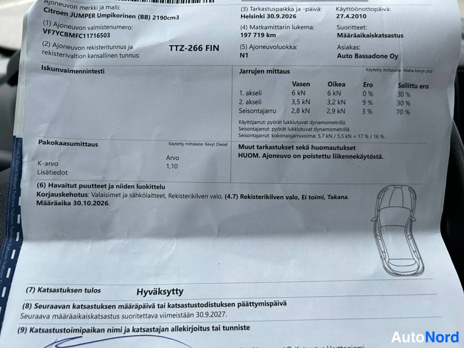 Valkoinen Citroen Jumper 2010, kuva 26