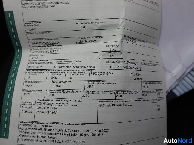 Hopea BMW 318i 2007, asiakirja, kuva 27