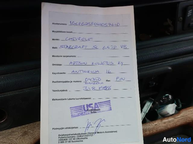 Sininen Chevrolet Chevy Van 1998, asiakirja, kuva 27