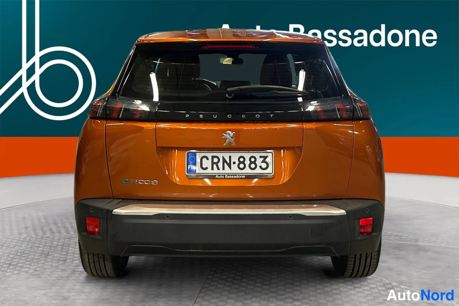 Oranssi Peugeot E-2008 2023, takaa, kuva 8