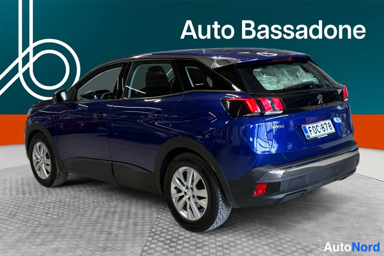 Sininen Peugeot 3008 2020, takaviisto, kuva 6