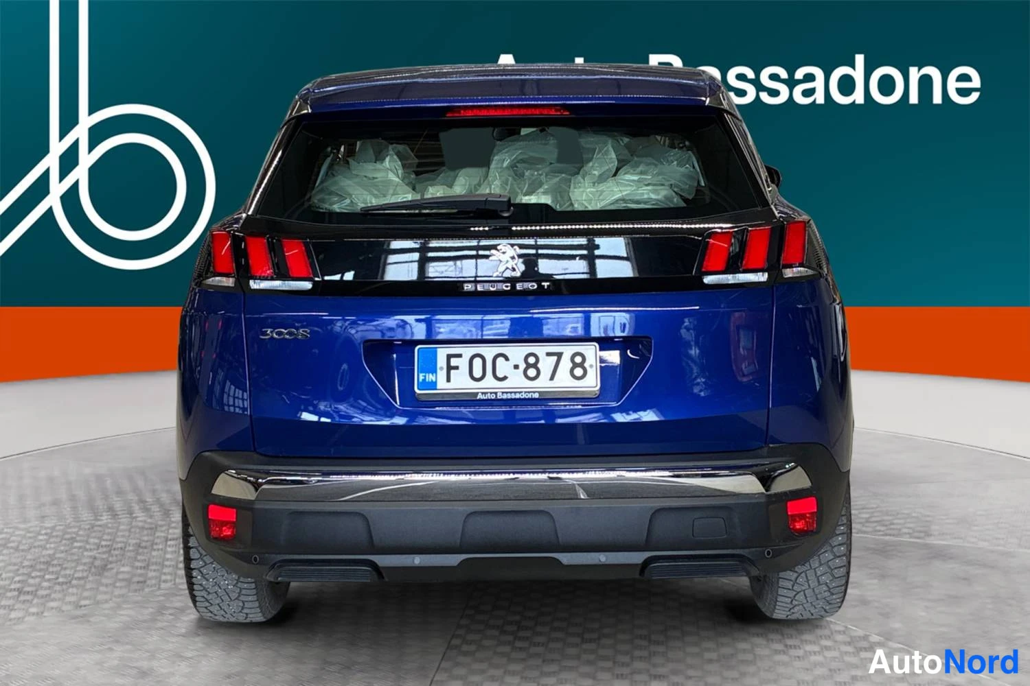 Sininen Peugeot 3008 2020, takaa, kuva 9