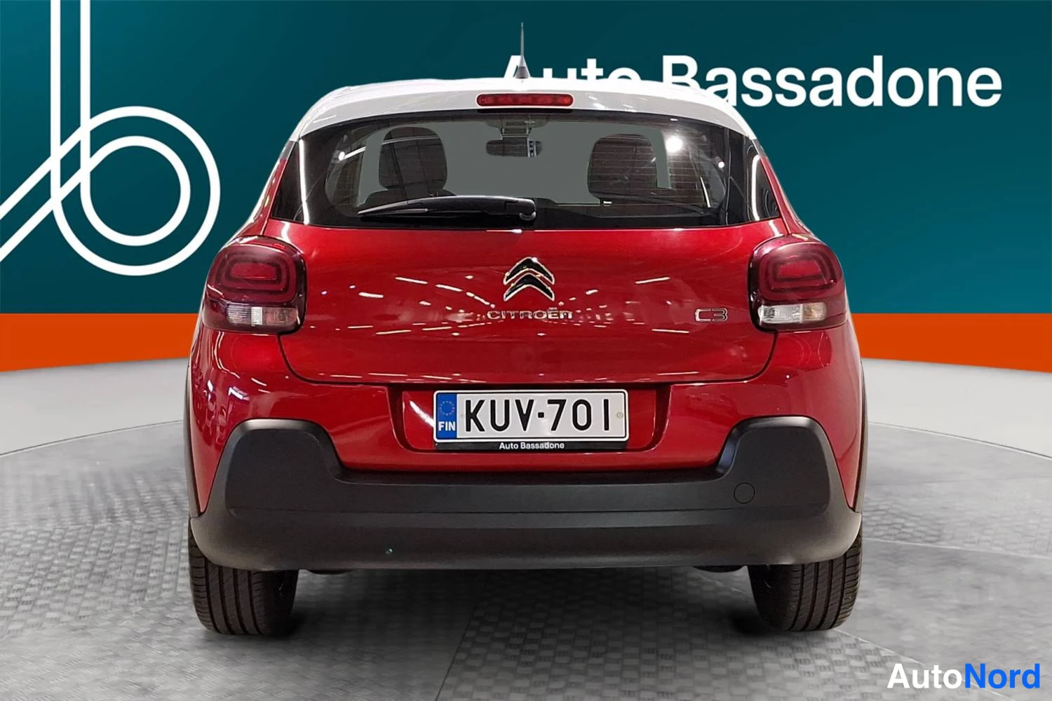 Punainen Citroen C3 2022, takaa, kuva 8