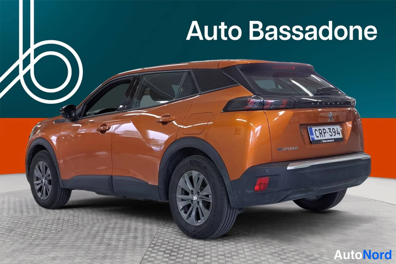Oranssi Peugeot E-2008 2023, takaviisto, kuva 8
