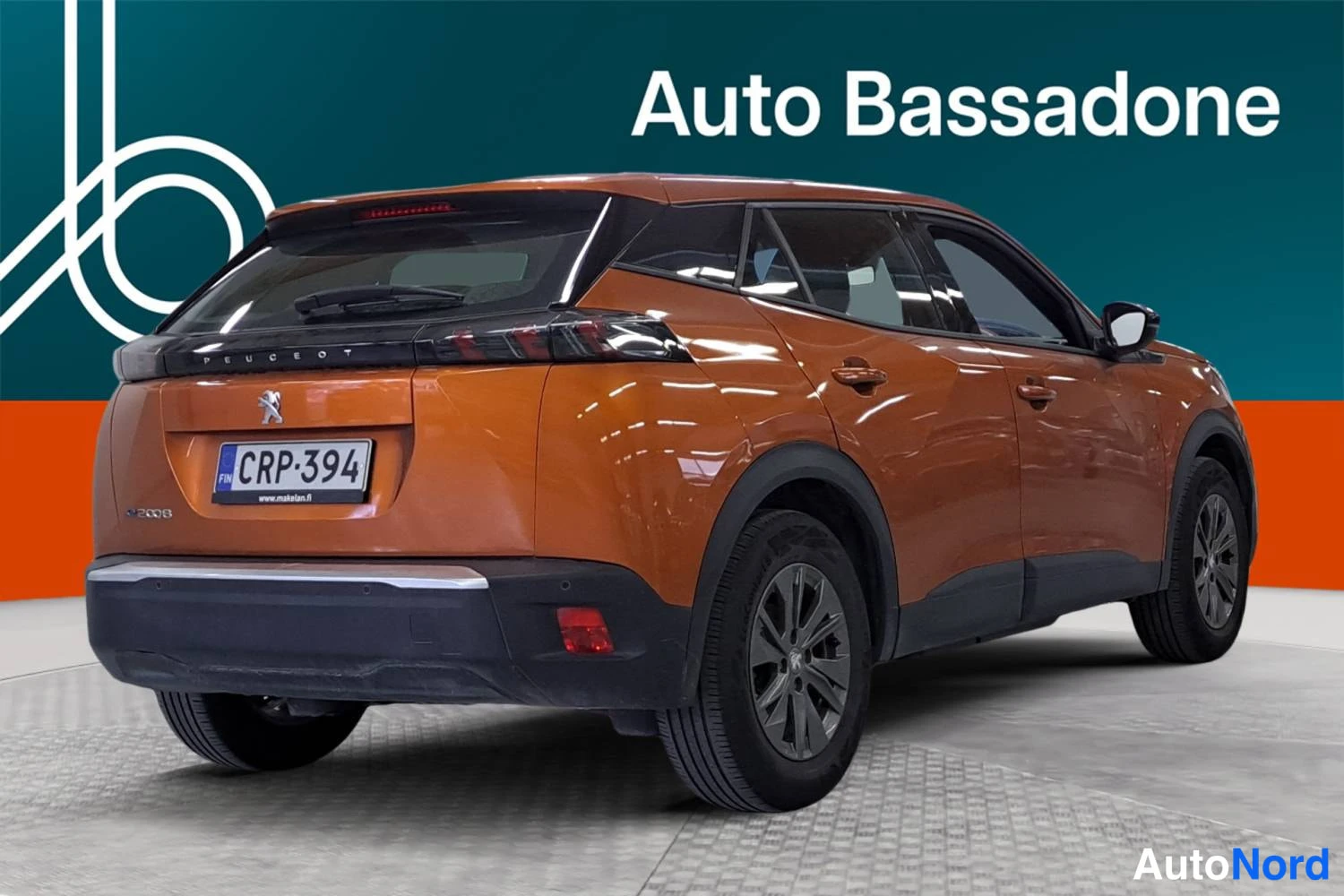 Oranssi Peugeot E-2008 2023, takaviisto, kuva 7