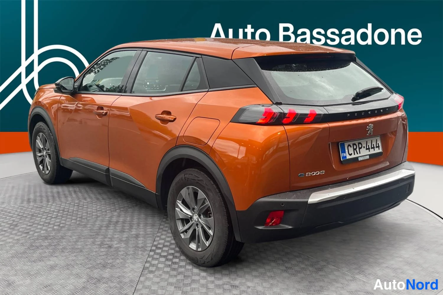 Oranssi Peugeot E-2008 2023, takaviisto, kuva 6