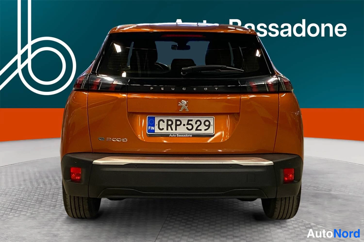 Oranssi Peugeot E-2008 2023, takaa, kuva 9