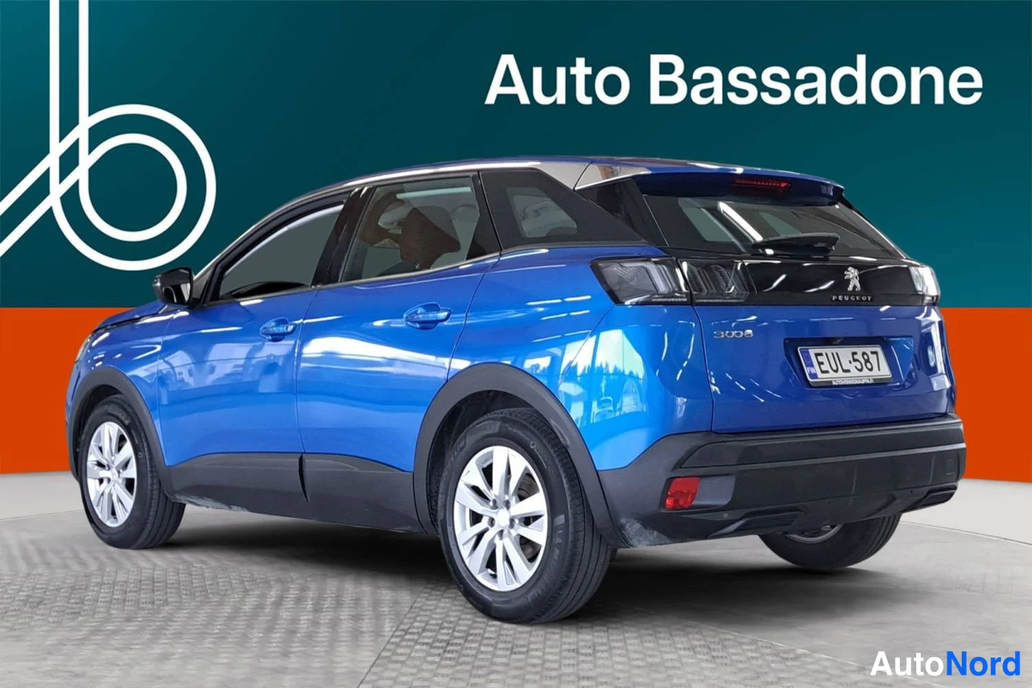 Sininen Peugeot 3008 2022, takaviisto, kuva 6