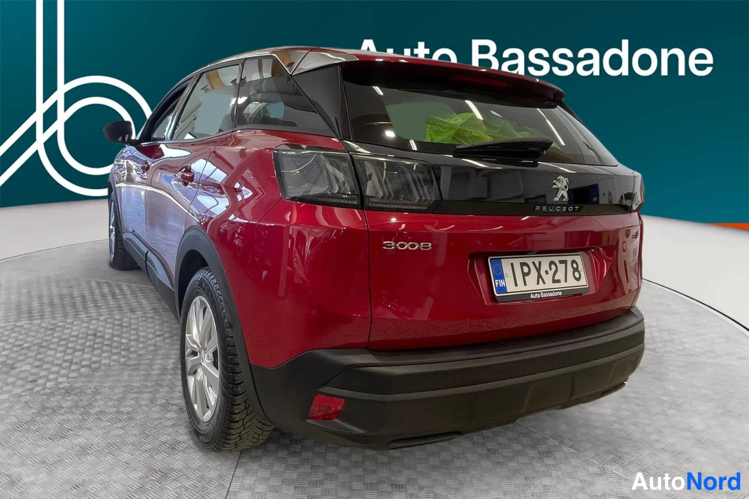 Punainen Peugeot 3008 2022, takaviisto, kuva 6