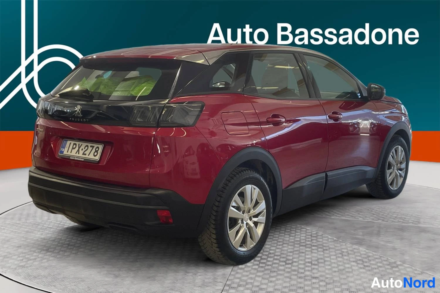 Punainen Peugeot 3008 2022, takaviisto, kuva 5