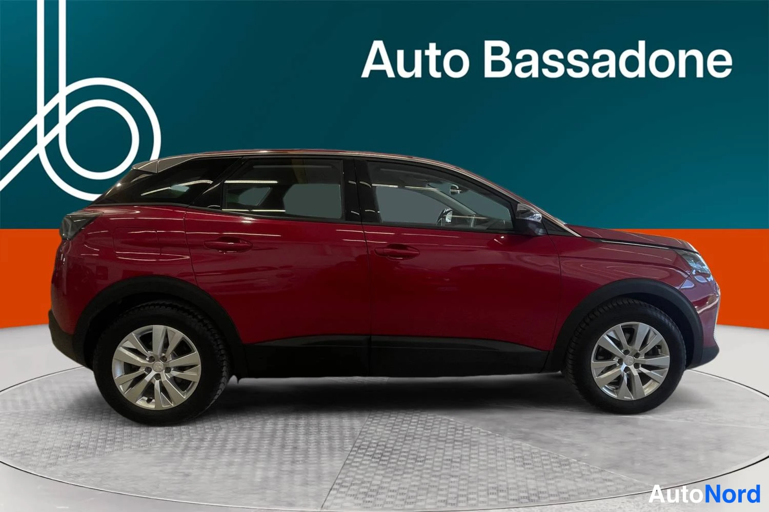 Punainen Peugeot 3008 2022, sivulta, kuva 4