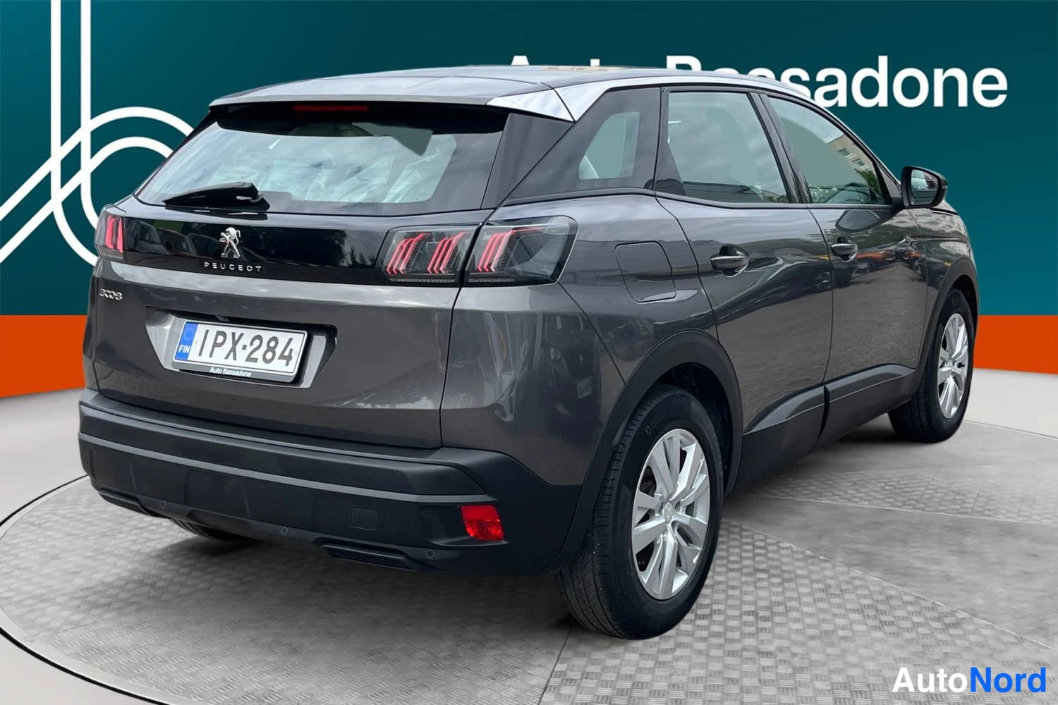 Harmaa Peugeot 3008 2022, takaviisto, kuva 8